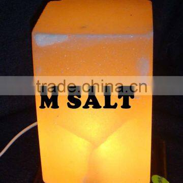 Himalayan Crafted Salt Rectangle Lamp