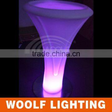 Fashionable Look Nightclub Graceful LED Glowing Bar Round Cocktail Table photo-6