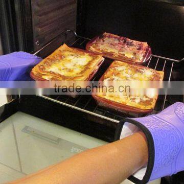 FDA High Quality Heat Resistant Silicone Bbq Oven Mitt photo-3
