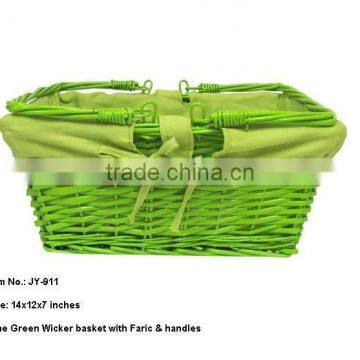 Empty White Wicker Gift Storage Basket Wicker Basket for Home Kitchen Storage photo-6