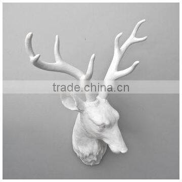 wall mounted white deer head