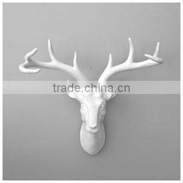 pure white deer head for deco