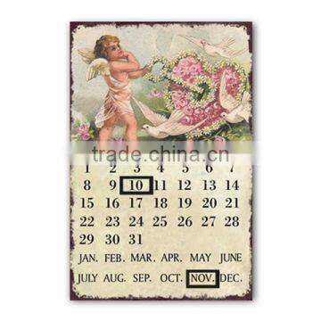 Angel Metal Calendar Angel Metal Sign Angel Tin Plate