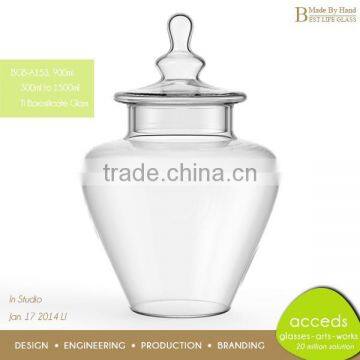 Shaped Promotional Home Decorative Glass Jars And Lids photo-5