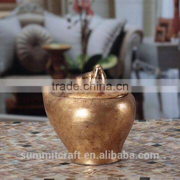 High end Resin antique vintage golden jewelry box