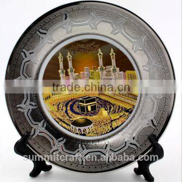 Ceramic Printing Koran Round Plate Muslim Wedding Gift