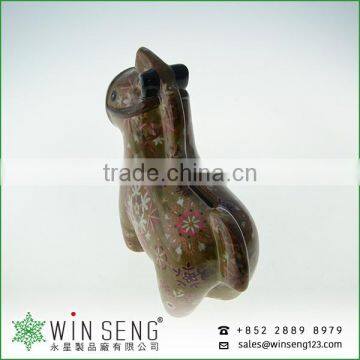 Cheap Coin Box Lovely Design Flower Patterns Horse Shaped Ceramic Animal Piggy Bank photo-3