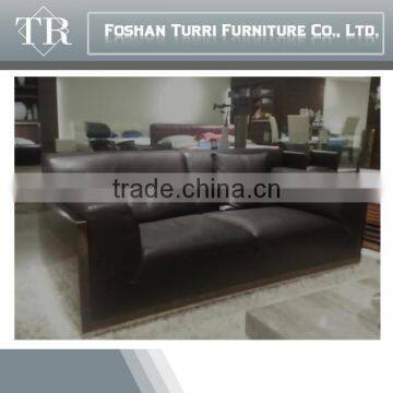 High Quality Luxury Furniture Top Grain Leather Sectional Sofa Set photo-6