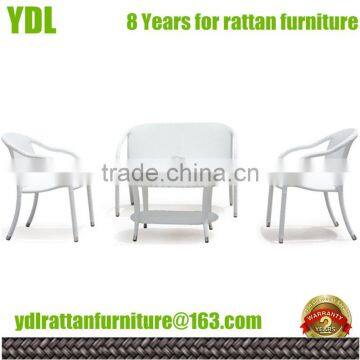Youdeli Outdoor Garden White Dining Set