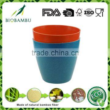 High quality factory price Custom bamboo fiber Indoor&Outdoor Flower pots