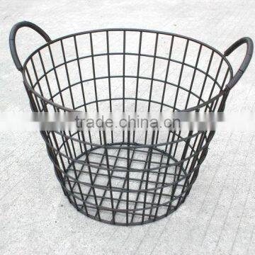 Decorative metal wire basket