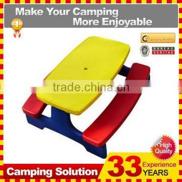 NEW Outdoor Indoor Plastic Kids Group Team Play Folding Table Chair Bench Set Ages 3+ photo-3