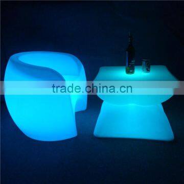 Hot Sales Top Quality Home Glowing Bar Table and Chair With Rechargeable Battery Operated photo-4