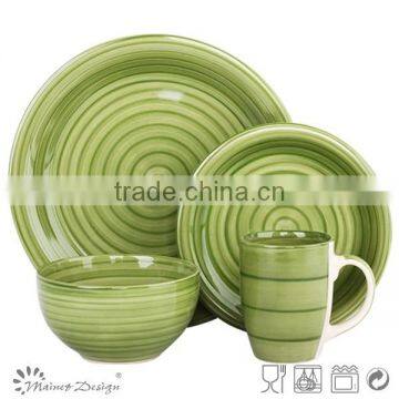 12pcs Handpainted Ceramic Dinner Set photo-6