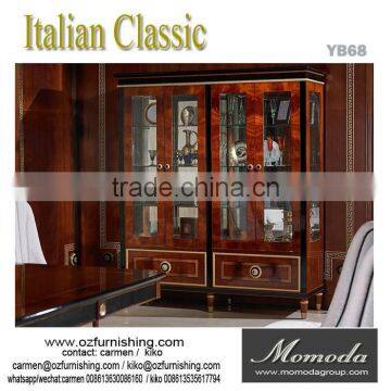YB68 Hot Sale High Quality Antique Large Red Solid Wood Armoire photo-2