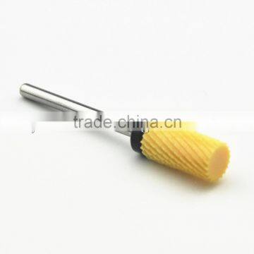 Type Extra Course Shank Diameter 2.35mm Colored Ceramic Burr For Nail 1 Piece Huaxing Large Barrel photo-2