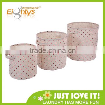 round shape cloth bucket of the storage bin/folding storage hamper