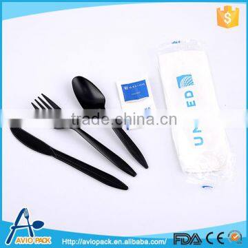 Portable design high quality non toxic korean cutlery airline plastic cutlery