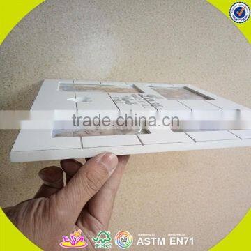 2017 Wholesale White Simple Lovely Wooden Picture Photo Frame W09A052 photo-2