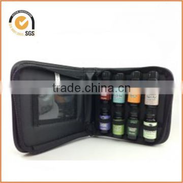 8 Bottle Essential Oil Portfolio. Zippered, Hard Side Case