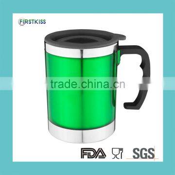 Plastic + stainless steel PS09 termos travel mug thermo starbucks coffee cups mug