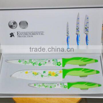 colorful non-stick coating knife set suppliers