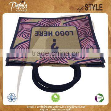 PP Laminated Jute Bags Wholesale - Jute From Petals Concept - Promoted at - Made in India photo-4