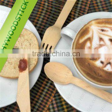 6" Length Eco-Friendly, Biodegradable, Compostable Wooden Utensils Cutlery photo-4