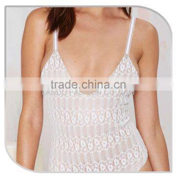 2016 Sexy One Piece Bathing Suits White Fitness Swimwear photo-5