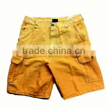 Stock Fashion Garment Dyed Men's Cargo Shorts