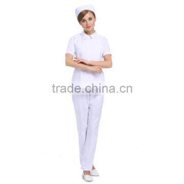 Facotry Custom Hospital Female Design Nurse White Uniform photo-2