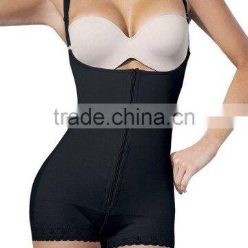 2017 NEW Breathable Elastic spandex polyster cotton body shaper for women bodyshaper with latex in the waist wholesale