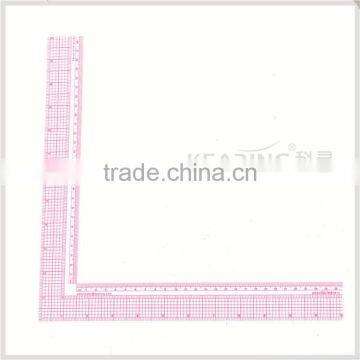 Kearing Flexible L Shaped Ruler 12'' / 26 cm Clear Plastic Garment Design Ruler for Sew Area #5812 photo-6