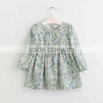 Fashion Printing Floral Girl Dress for 2-8 Years Old Kids Beautiful Model Dresses photo-2