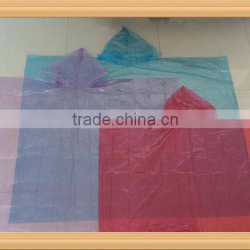 PE Disposable Different Colors Poncho for Promotion