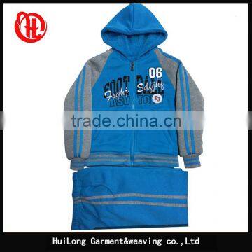 Factory stock casual fleece set young boys clothing