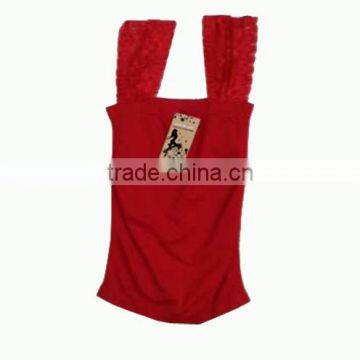 Sleeveless Sports Tank Top Regular Red Color