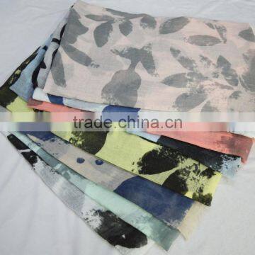 Fashion New Summer Lady Print Floral Dot Rayon 100%viscose Hot Scarf photo-2