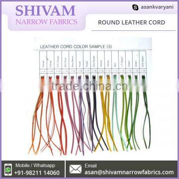 Round Leather Cords Manufacture In India photo-3