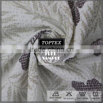 New Design High Quality Printed Seersucker Fabric for Sleep Wear photo-4