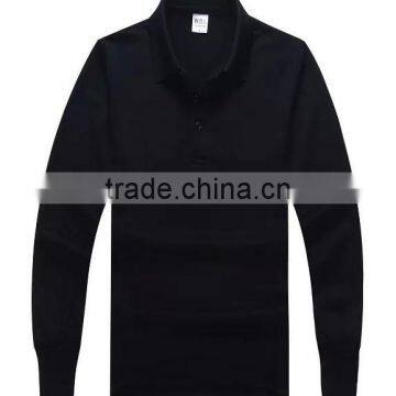 Customzied Blank Polo Shirt With Long Sleeves Unisex Autumn&Winter Top Clothings With Private Labels Or Company Logo Print photo-6