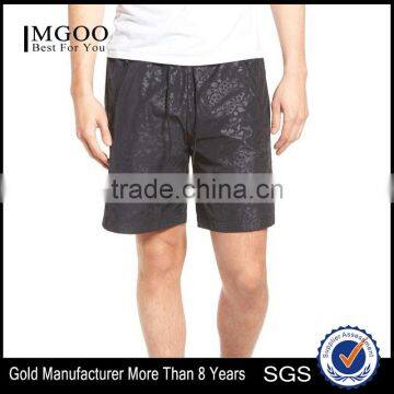 MGOO High Quality Floral Printed Mens Gym Shorts 100% Polyester Dry Fit Sport Pants With Mesh Lining