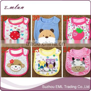 Wholesale high quality cotton cartoon bandana baby bib