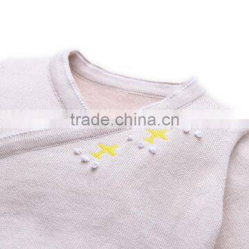 100% Cotton Baby Sweat Suit With Crochet Plane Baby Clothes photo-4