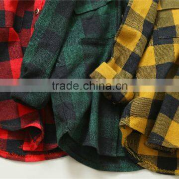 2-8 Years Wholesale 2017 New Fashion Full Sleeve Kids Blouses Cotton Autumn Plaid Boys Shirts photo-2