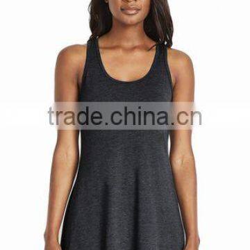 Next Level Apparel Women's Tri-Blend Racerback Tank Dress - 50% Polyester, 25% Combed Ring-spun Jersey, 25% Rayon photo-2