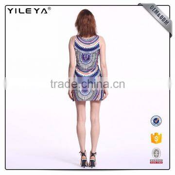 Oem & Odm Short Printed Bohemian Style Woman Dress photo-6