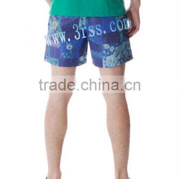 long satin swim shorts men