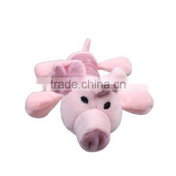 Plush Giggle Ball Training Chew Sound Activity Squeaky Toy Pig Animal Pink photo-2