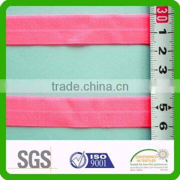 16mm shiny foldover fluorescence/fluo elastic tape